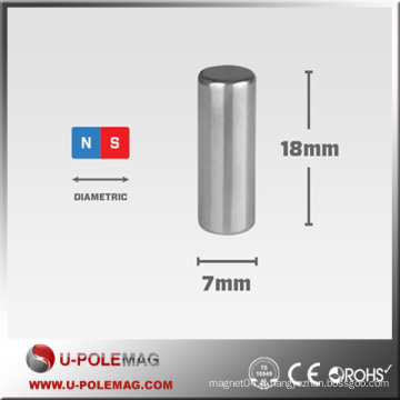 Barre haute performance NdFeB Magnet D7x18mm 30H